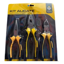 Kit Jogo 3 Alicates Universal Corte Bico Alicate Meia Cana Foto mini 4