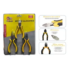Kit Jogo 3 Alicates Universal Corte Bico Alicate Meia Cana Foto  mini 1