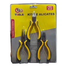 Kit Jogo 3 Alicates Universal Corte Bico Alicate Meia Cana Foto mini  2