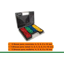 Kit Jogo 300 Brocas Bits Pontas Para Furadeira Parafusadeira Foto mini  3