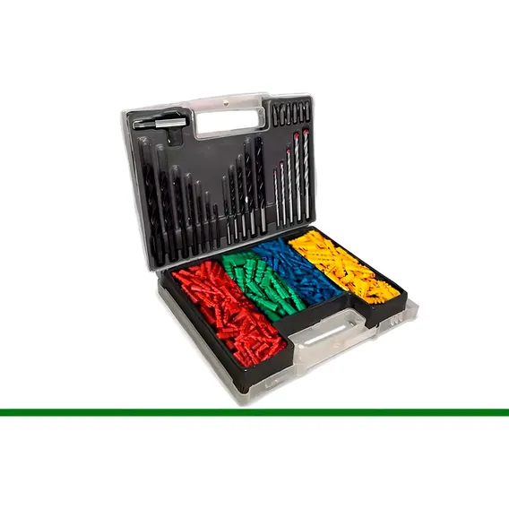 Kit Jogo 300 Brocas Bits Pontas Para Furadeira Parafusadeira Foto 1