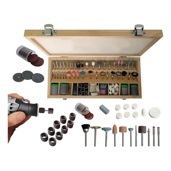 Kit Jogo Acessórios Para Micro Retifica 230 Pç Padrão Dremel Foto 1