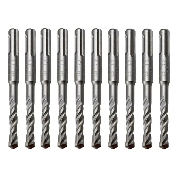 Kit Jogo Broca Sds Plus Martelete Makita Bosch 6mm X 110mm Foto 1