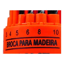 Kit Jogo Brocas 18 Peças Para Madeira Kit Estojo Foto mini 3
