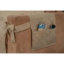 Kit Jogo Capa Protetor Sofá 2 E 3 Lugares King Laço Creme Foto mini 2