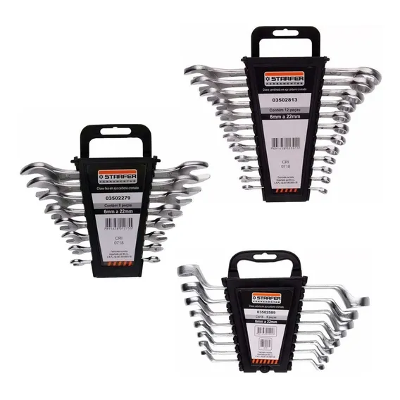 Kit Jogo Chave Combinada Fixa Estrela 28 Pçs 6a22mm Starfer Foto 1