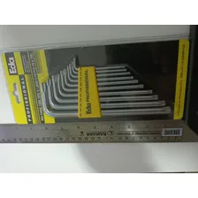 Kit Jogo Chave Torx Aço Tipo L Com 10 Peças T9 A T50 Foto mini 4