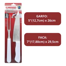 Kit Jogo Conjunto Para Churrasco 2 Peças Garfo E Faca Foto mini  2