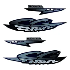 Kit Jogo De Adesivos Completa Honda Titan 125 Kse 2002 Prata Cor Prata 2002 kse Foto mini 2