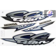 Kit Jogo De Adesivos Completa Honda Titan 125 Kse 2002 Prata Cor Prata 2002 kse Foto mini 1