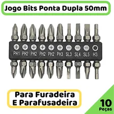 Kit Jogo De Bits Ponta Dupla 10 Peças 50mm Western Foto mini 3