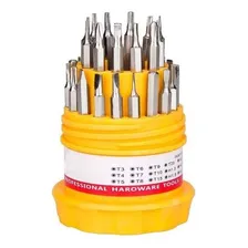 Kit Jogo De Chave Precisão 31 Peças Fenda Philips Torx Alen Foto mini 4