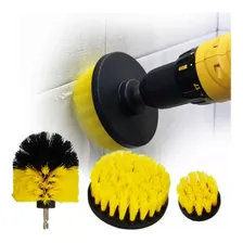 Kit Jogo De Escovas Para Limpeza Pesada Kit Com 3 Unidades Cor Amarelo Foto mini 4