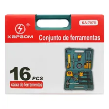 Kit Jogo De Ferramentas 16 Peças Com Maleta Kapbom Foto mini  3