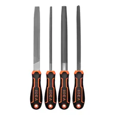 Kit Jogo De Limas Bastarda 8'' Cabo Emborrachado 4 Peças Foto mini 1