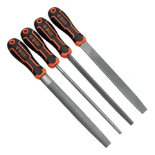 Kit Jogo De Limas Bastarda 8'' Cabo Emborrachado 4 Peças Foto mini 4