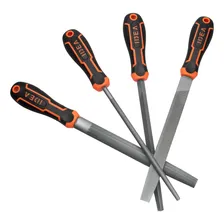 Kit Jogo De Limas Bastarda 8'' Cabo Emborrachado 4 Peças Foto mini 2