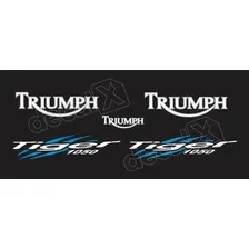 Kit Jogo Emblema Adesivo Triumph Tiger 1050 Preta Tpt1050002 Foto mini 2