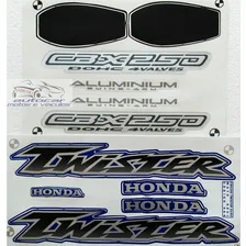 Kit Jogo Faixa Adesiva Cbx Twister 250 2001 / 2002 Azul Cor Cbx Twister 2001/ 2002 Azul Foto  mini 1