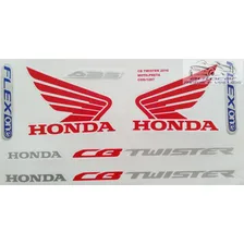 Kit Jogo Faixa Adesiva Cbx Twister 250 Preta 2016 Foto  mini 1