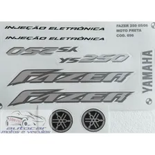 Kit Jogo Faixa Adesiva Fazer 250 Ys 2005 / 2006 Preta Foto mini 1
