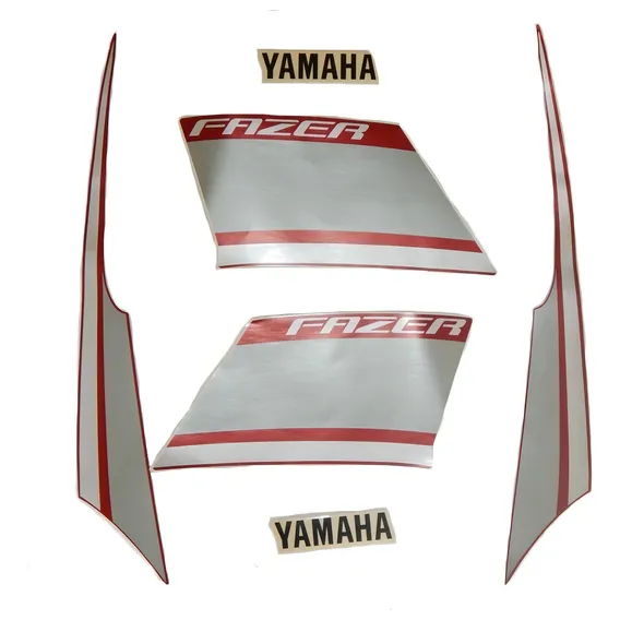 Kit Jogo Faixa Adesiva Fazer 250 Ys 2014 Vermelha Foto 1