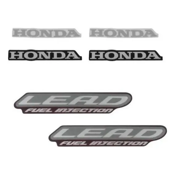 Kit Jogo Faixa Adesiva Honda Lead Vermelha 2012 Foto 1