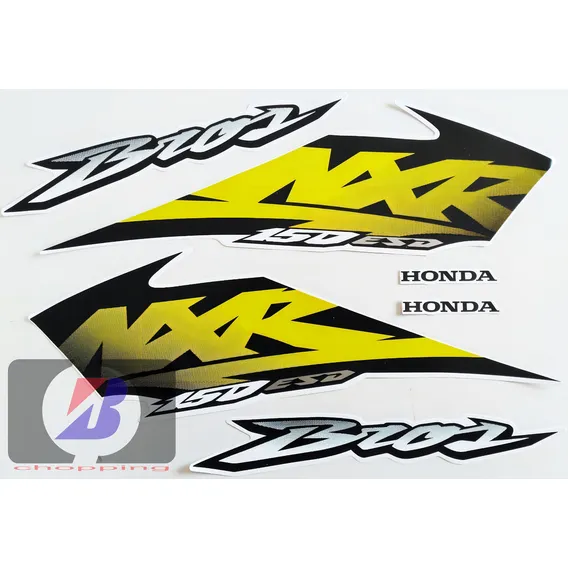 Kit Jogo Faixa Adesivo Nxr Bros 150 Esd 2003 Branca Foto 1