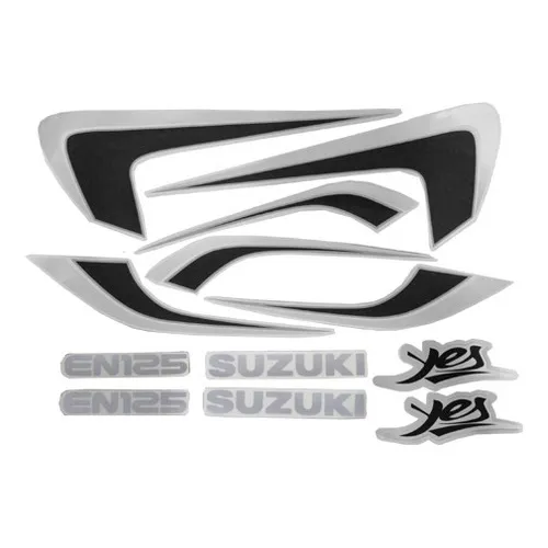 Kit Jogo Faixa Adesivo Suzuki Yes 2006 Vermelha Foto 1