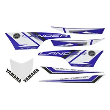 Kit Jogo Faixa Adesivo Xtz 250 Lander 2014 Azul Foto mini 1