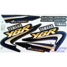 Kit Jogo Faixa Adesivo Yamaha Ybr 125 Preta 2003 Foto mini 1