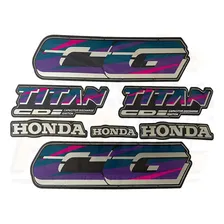 Kit Jogo Faixa Adesivos Cg 125 Titan 96 Cinza Foto mini  2