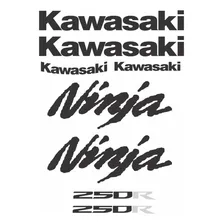 Kit Jogo Faixa Emblema Adesivo Kawasaki Ninja 250r Foto mini 1