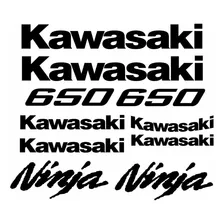 Kit Jogo Faixa Emblema Adesivo Kawasaki Ninja 650 2009 Preto Foto mini 2