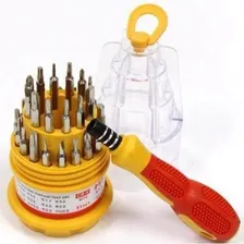 Kit Jogo Ferramenta 31 Chaves - Alen Torx Fenda Philips Foto mini 1