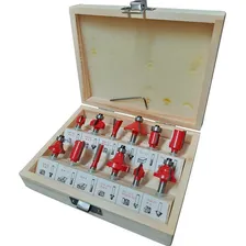 Kit Jogo Fresas Para Tupia Madeira 12 Peças Haste 6mm Foto mini  2