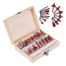 Kit Jogo Fresas Tupia Para Madeira 15 Peças Haste 6 Mm Foto mini 1