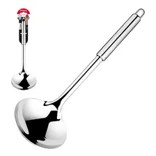 Kit Jogo Inox UtensÃlios Pegador Escumadeira Concha Colher Foto mini 4