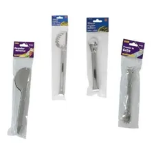 Kit Jogo Pegadores Conjunto Cozinha Multiuso 4 Peças Inox Foto mini 1