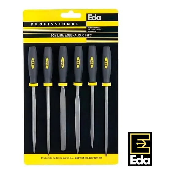 Kit Jogo Profissional Lima Agulha Com 6 Peças Eda 7gm Foto 1