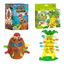 Kit Jogo Pula Pirata Barril + Jogo Pula Macaco No Seu Galho Foto mini 1
