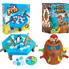 Kit Jogo Pula Pirata + Jogo Pinguim Quebra Gelo - Art Brink Foto mini 1