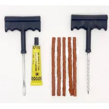 Kit Jogo Remendo Reparo Pneu Sem Câmara Carro Moto Foto mini 1