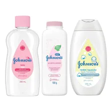 Kit Johnsons Oleo Baby Talco E Hidratante Recem Nascido Foto mini 1