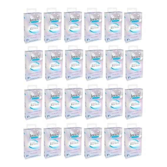Kit Jontex Sensação Invisível Caixa 24 Un 4 Preservativos Cd Foto 1