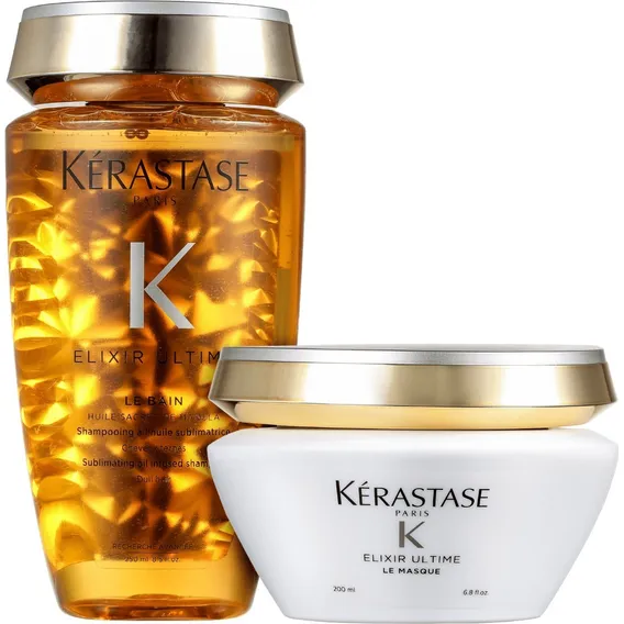 Kit Kérastase Elixir Ultime Shampoo 250ml + Máscara 200ml Foto 1