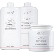 Kit Keune Keratin Smooth Sh 1000ml Cond 1000ml Másc 500g Foto  mini 1