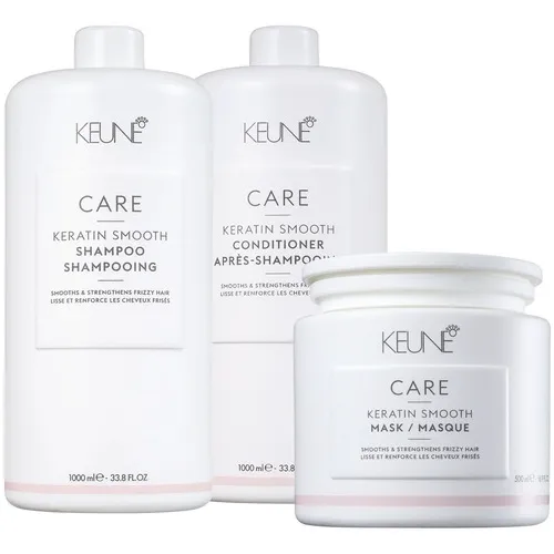 Kit Keune Keratin Smooth Sh 1000ml Cond 1000ml Másc 500g Foto 1