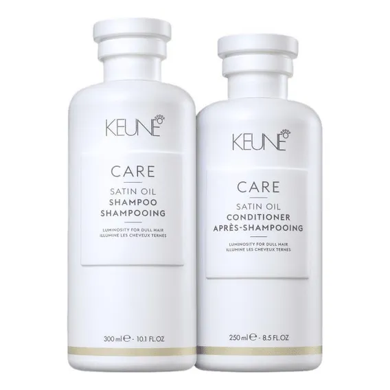 Kit Keune Satin Oil Shampoo 300ml + Condicionador 250ml Foto 1