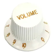 Kit Knob Guitarra Strato 1 Volume E 2 Tone Plástico Cor Branco Foto  mini 1